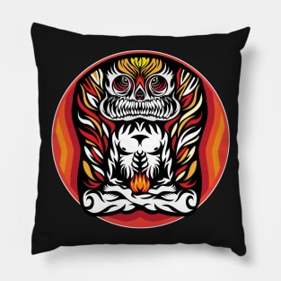 Illustration Demon in the lotus position Pillow