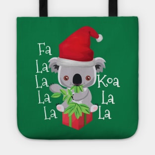 Fa La La La La Koa La La Christmas Koala Bear Tote