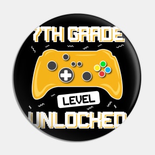 7th Grade Level Unlocked Back to School Pin