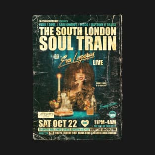 POSTER TOUR - SOUL TRAIN THE SOUTH LONDON 128 T-Shirt