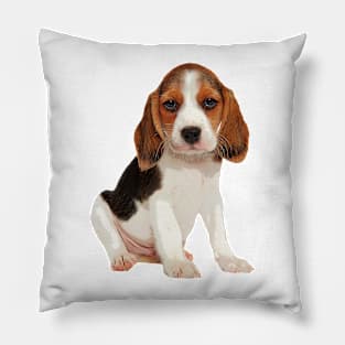 Adorable Pouty Beagle Puppy Pillow