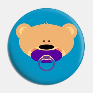 Teddy bear with Soother Pin