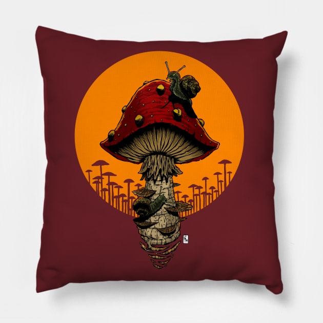 Lords of the Fungus Pillow by Saltmarsh