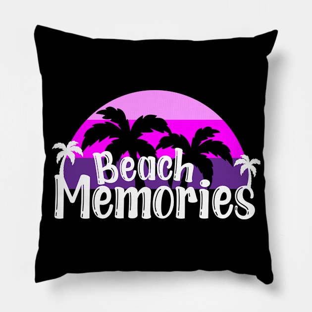 Beach Memories Pillow by SevenTwentyThree