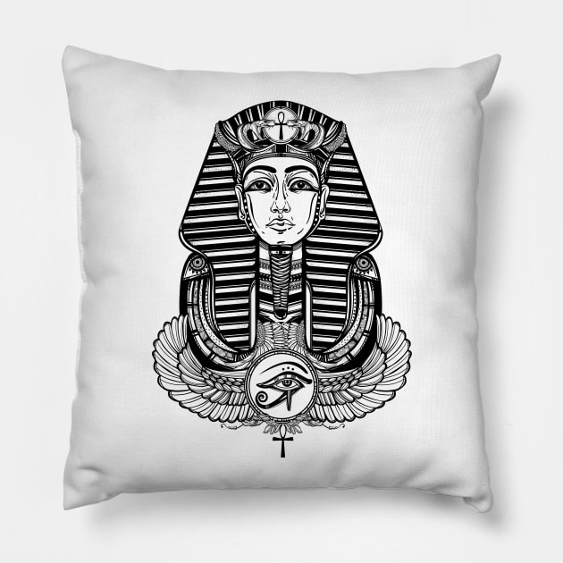 Tutankhamun Pillow by DISOBEY