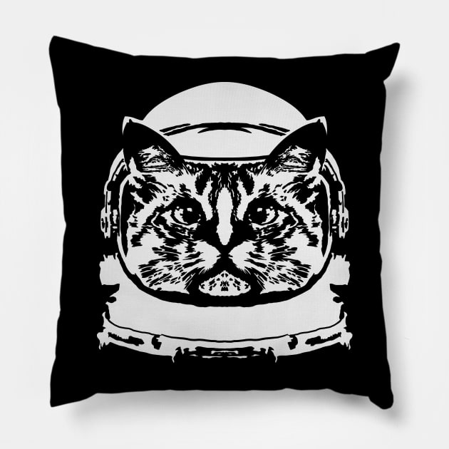 Catstronaut Pillow by nickbeta