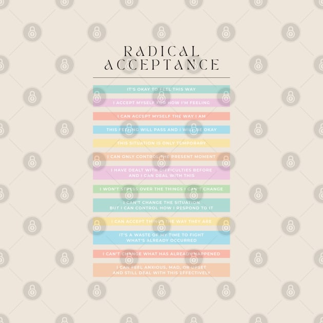 Radical Acceptance - DBT by BeKindToYourMind