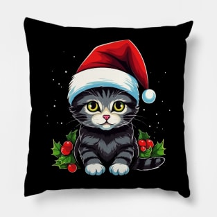 American Shorthair Christmas Pillow