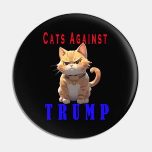 Cats Against Trump Pin