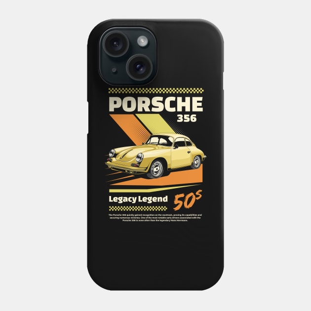 50s Porsche 356 Phone Case by Harrisaputra