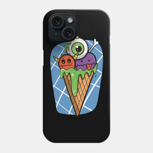 Spooky Eyeball Monster Ice Cream Phone Case