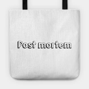 Post Mortem / Typography Design Tote