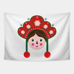 Merry Christmas cute avatar Tapestry