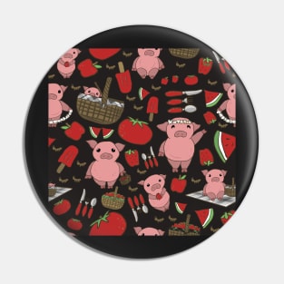 A Pignic or Pigs on a Picnic Pin