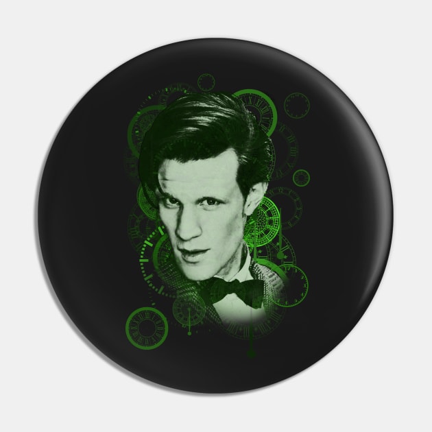 Splatter Eleventh Doctor Pin by Redtide