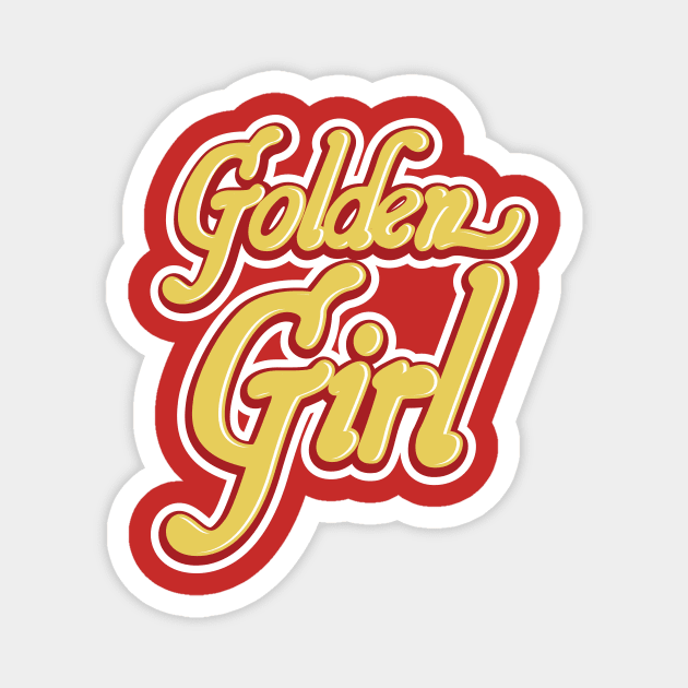 San Francisco Football Golden Girl Magnet by OrganicGraphic