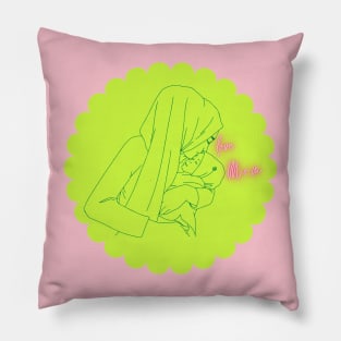 love mom, mother's love Pillow