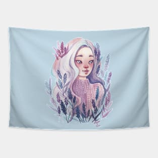 lavender girl Tapestry