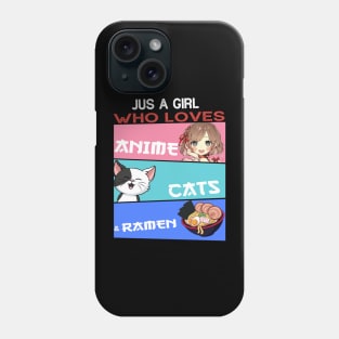 Anime and Cats Lover for Teen Manga kawaii Graphic Otaku.This Cute Anime and Cats Lover for Teen Manga kawaii Graphic Otaku design is perfect for Anime fan teens that love Cats. Phone Case