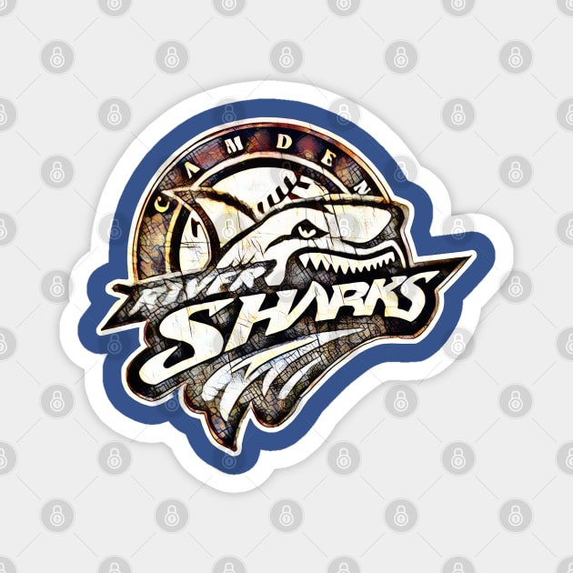 Camden Riversharks Baseball Magnet by Kitta’s Shop