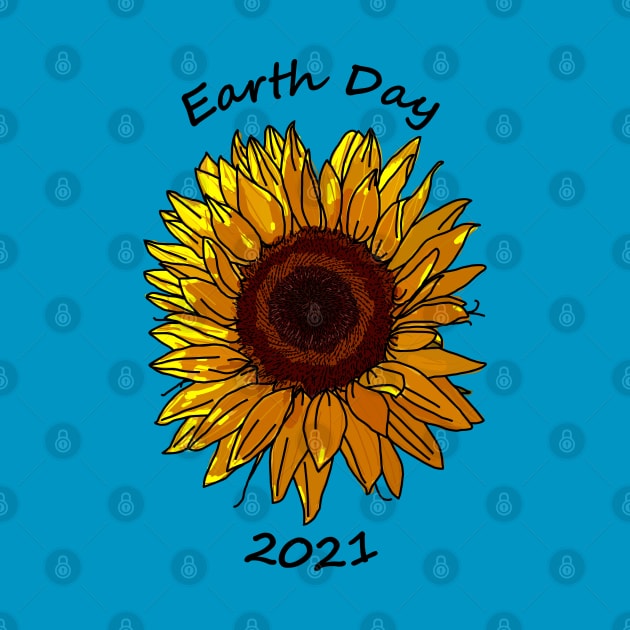 Sunflower for Earth Day 2021 by ellenhenryart