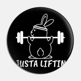 Justa Liftin Bunny Rabbit Pin