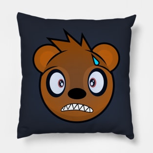 Shocked California Grizzly Pillow