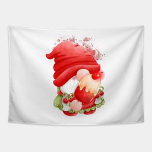 Chillin' with Gnomies: A Frosty Popsicle Adventure (Cherry/Black) Tapestry