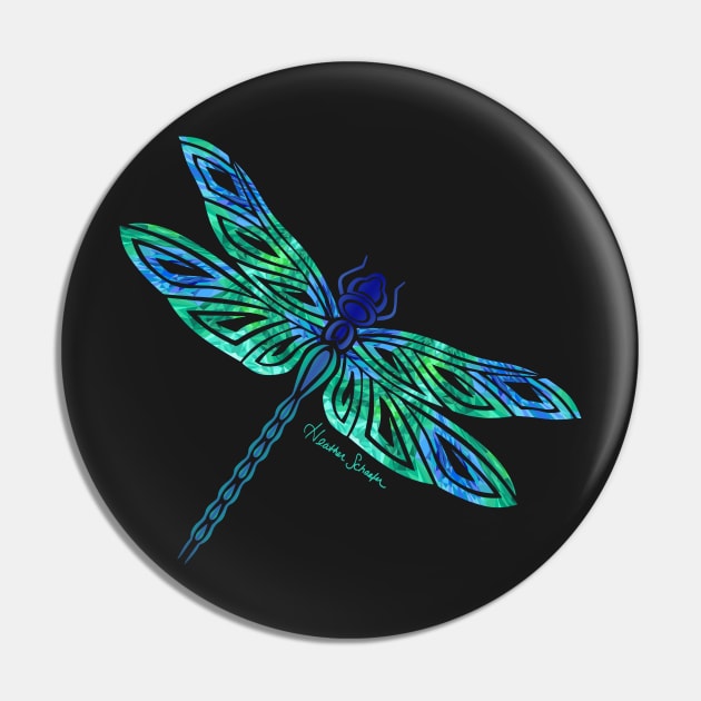 Tribal Dragonfly Pin by artsytoocreations