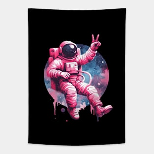 Pink Astronaut Tapestry