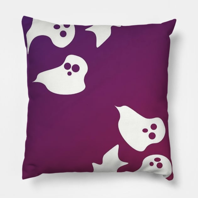 Ghosts Pillow by kalinakelley1