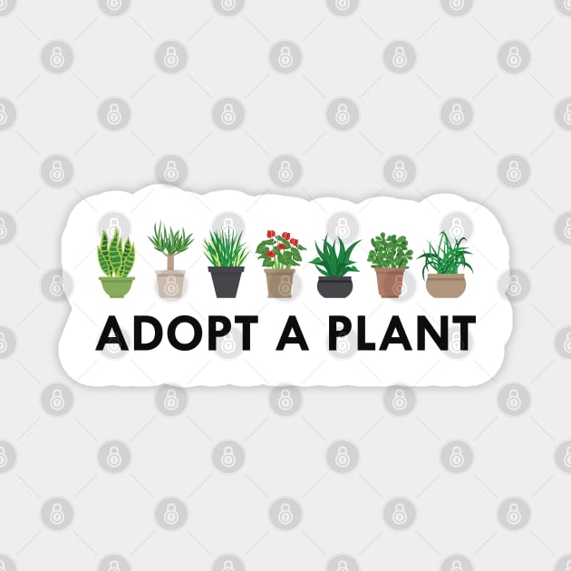 Plant - Adopt a plant Magnet by KC Happy Shop