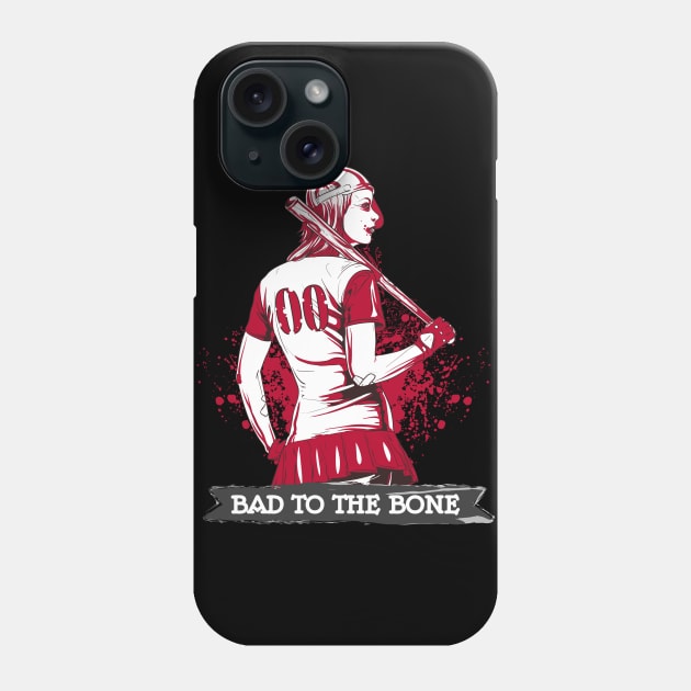 Bad Girl-Bones Smasher-Makeup by Blood Phone Case by MaryMas