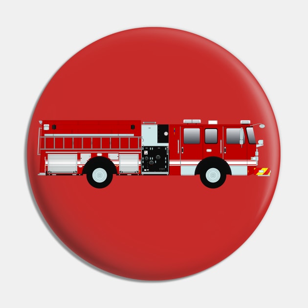 Red Fire Pumper Pin by BassFishin