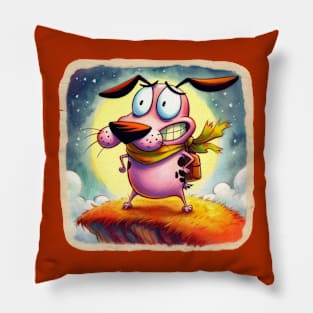 Courage the Cowardly Dog Pillow