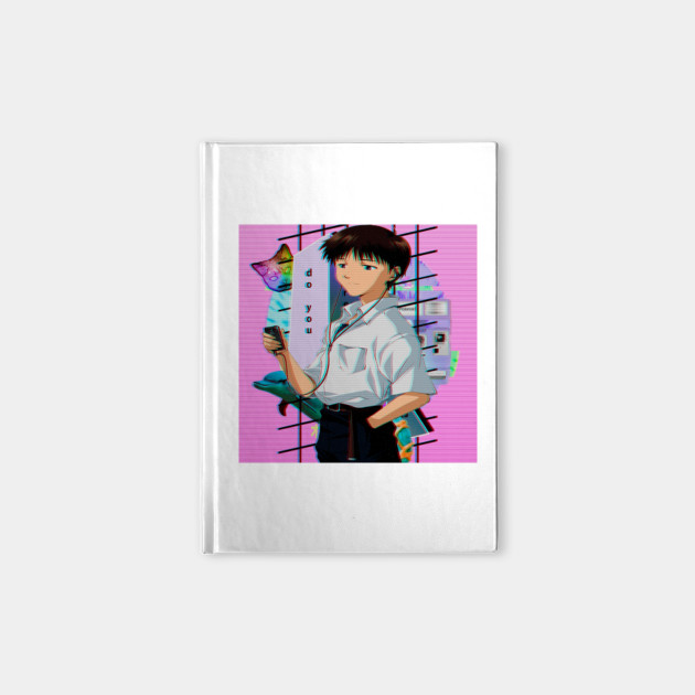 Shinji Ikari Evangelion Aesthetic Neon Genesis Evangelion Shinji Notebook Teepublic Submitted 2 years ago by genericgaming. teepublic