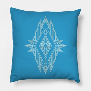 Abstract Winter Geometric Design Pattern Pillow