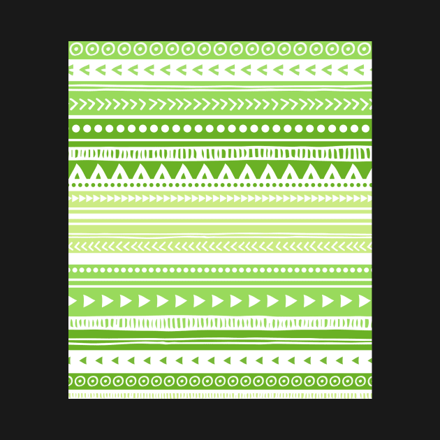 Lime green and white tribal pattern by dreamingmind