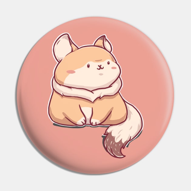 Kawaii Fox Pin by himsucipta