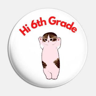 Hi 6th Grade Pin