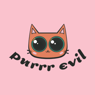 Purrr Evil Orange Cat T-Shirt