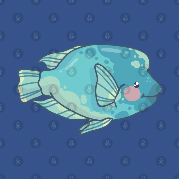 Humphead Wrasse by bytesizetreasure