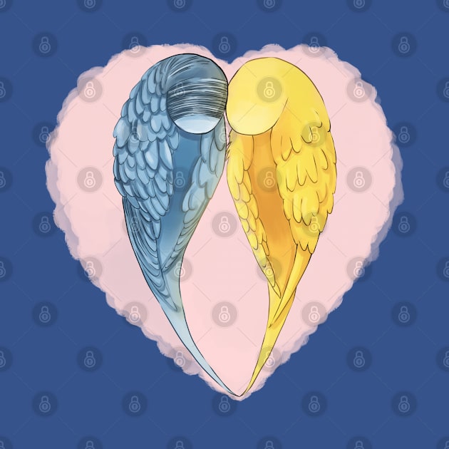 Heart Budgies by merue