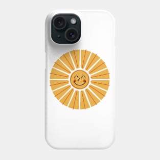 Boho Sun Smile Retro 70s Phone Case