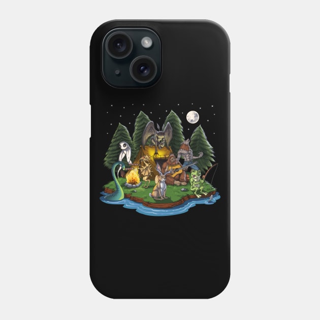 Cryptids Camping Phone Case by underheaven