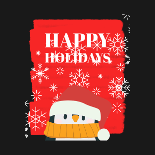 Happy Holidays Penguin T-Shirt