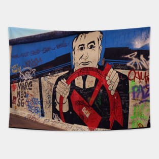 Berlin Wall Graffiti Tapestry