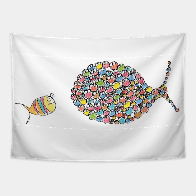 Snurgel Fish Tapestry by ATALIdesign