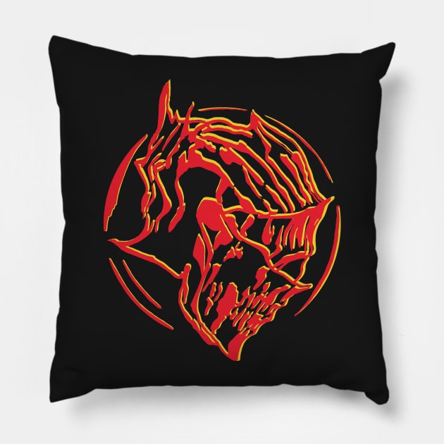 Ember Knight Pillow by VicInFlight