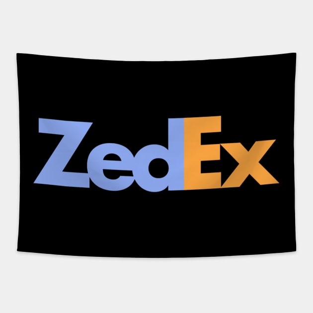 ZedEx - Zombie delivery service Tapestry by zombieroomie
